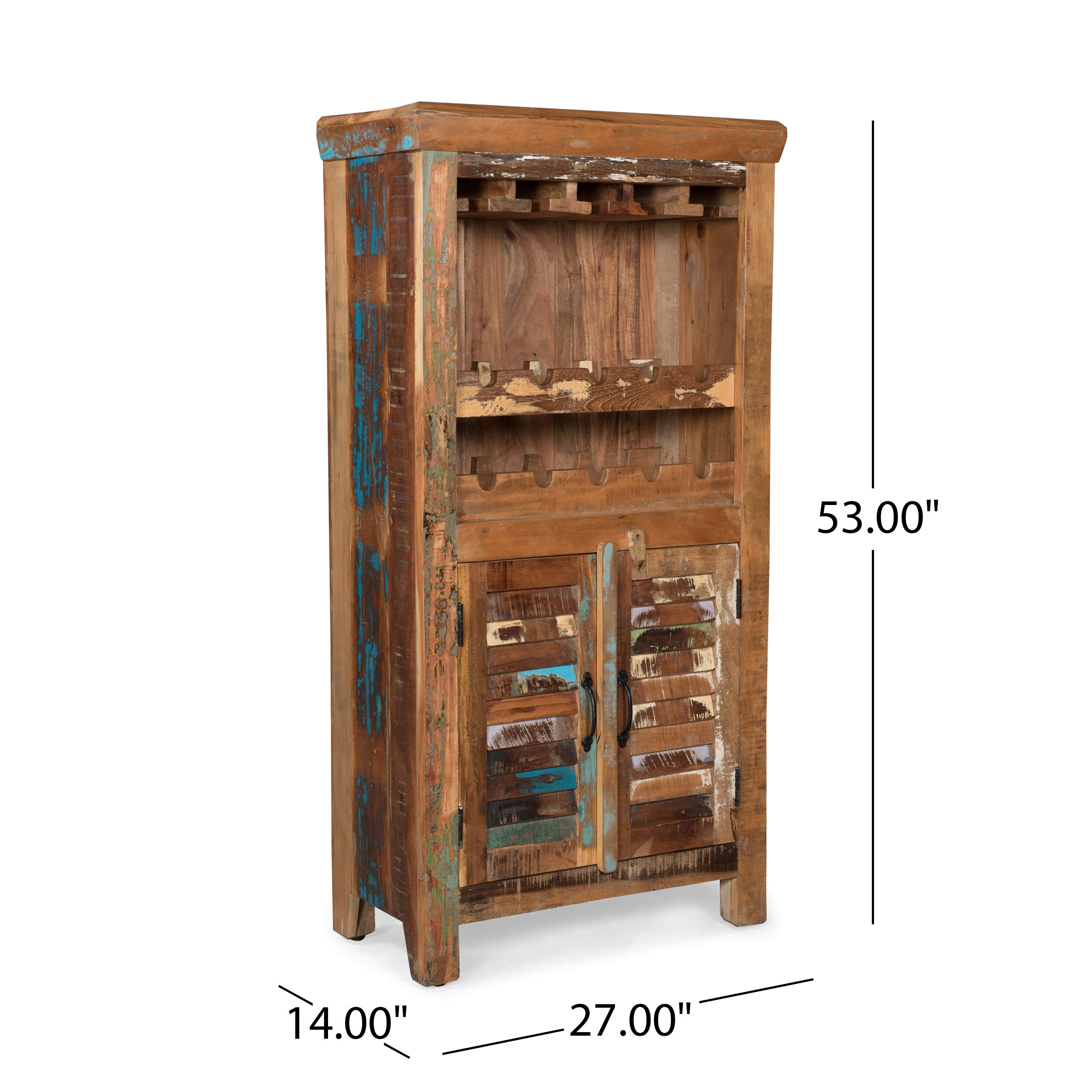 Amazon.co.jp: Great Deal Furniture 砂の木製バーキャビネット